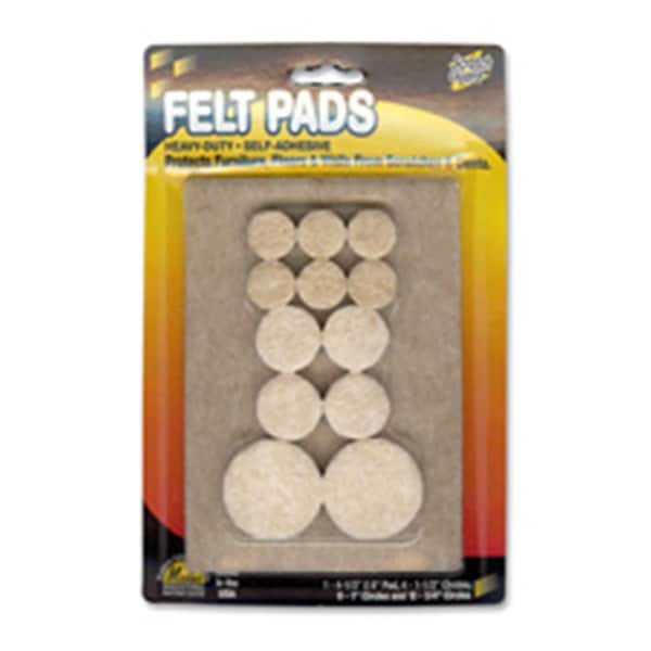 Master Caster Felt Pads, .75 in. Diameter, 20 Circles-PK, Beige MA464073 - main